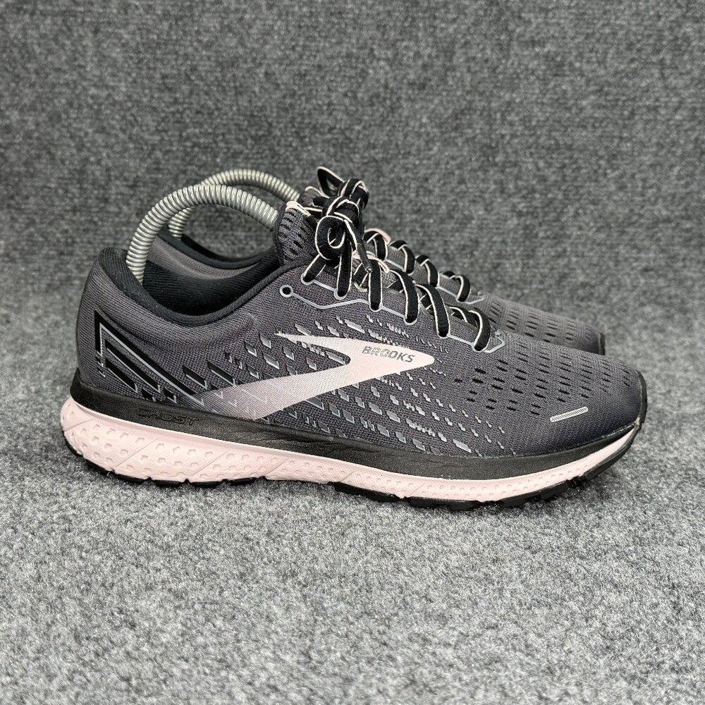 Brooks Ghost 13 Running Shoes Women's Size 8 Grey Athletic Run Training Sneakers